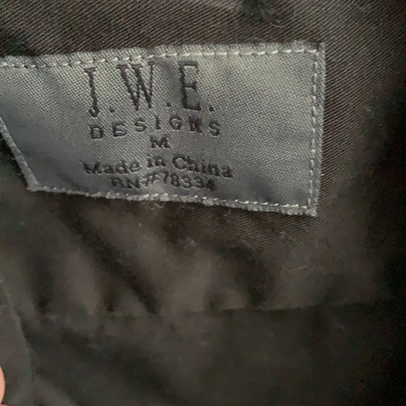 Black button up t shirt - Picture 2 of 3